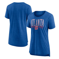 Atlanta Braves Women's Toppler Tri-Blend T-Shirt - Royal