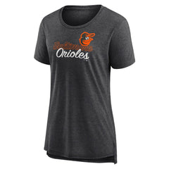 Baltimore Orioles Women's Practice Time Tri-Blend T-Shirt - Gray