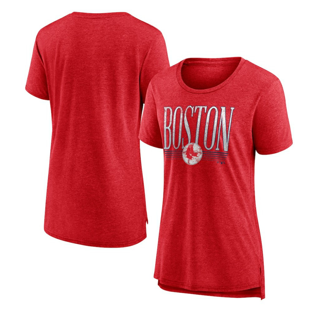 Boston Red Sox Women's Toppler Tri-Blend T-Shirt - Red