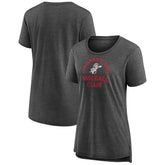 Cincinnati Reds Women's Selected First Tri-Blend T-Shirt - Gray