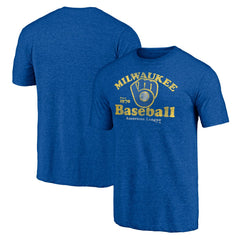 Milwaukee Brewers Our Game Tri-Blend T-Shirt - Royal
