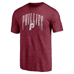 Philadelphia Phillies Line Corps Tri-Blend T-Shirt - Garnet