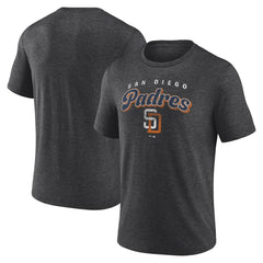 San Diego Padres Wonderment Tri-Blend T-Shirt - Charcoal