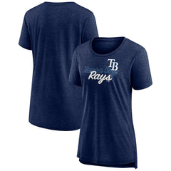 Tampa Bay Rays Women's Practice Time Tri-Blend T-Shirt - Navy