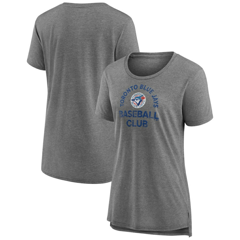 Toronto Blue Jays Women's Selected First Tri-Blend T-Shirt - Gray