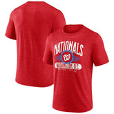 Washington Nationals Badge of Honor Tri-Blend T-Shirt - Red