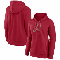 Arizona Diamondbacks Women's Distressed Team Pullover Hoodie - Red