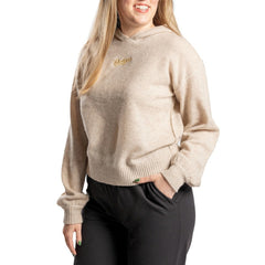 Los Angeles Dodgers Lusso Women's Beatriz Cashmere Pullover Hoodie - Natural