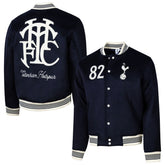 Tottenham Hotspur Sport Design Sweden Free Kick Wool Varsity Jacket / Soccer New