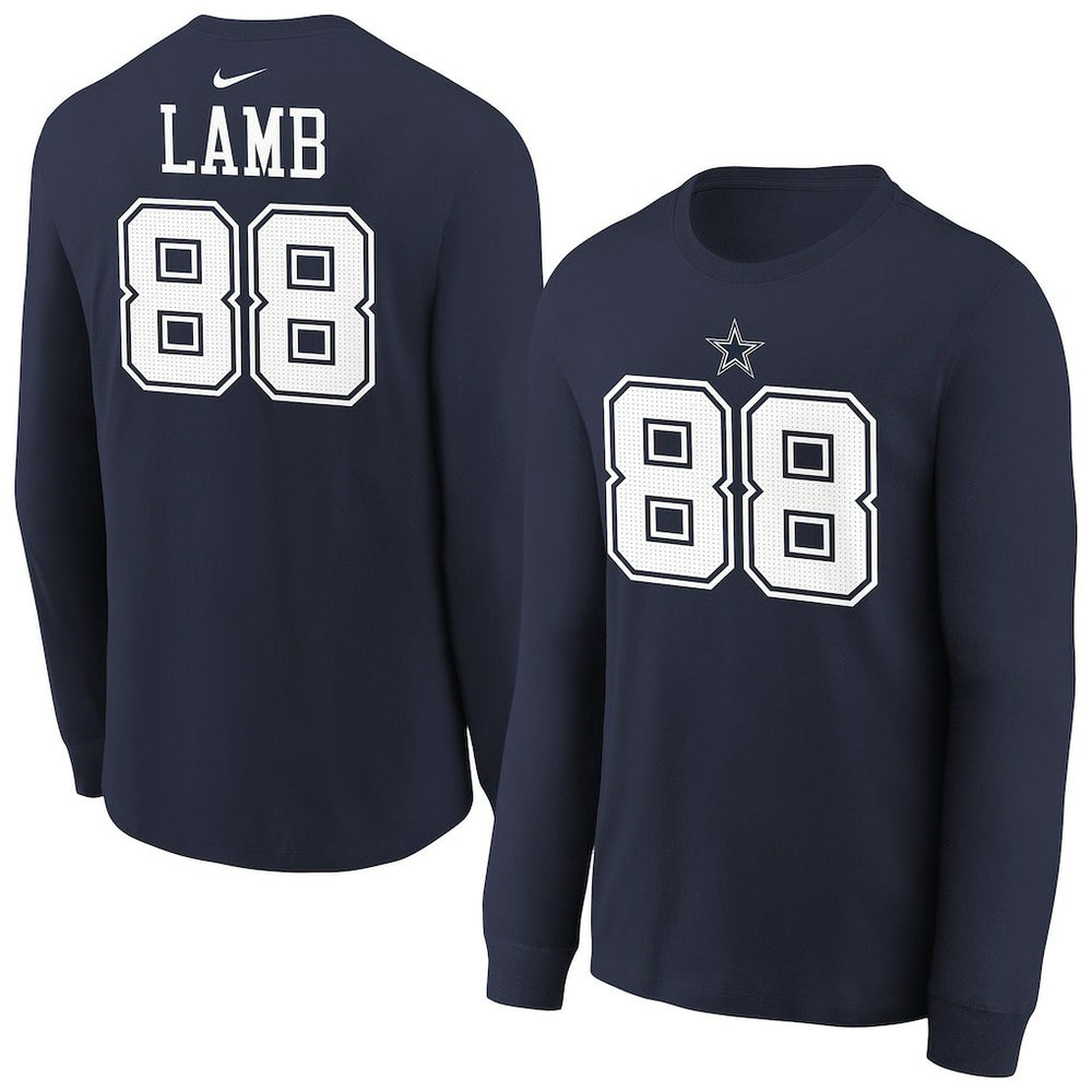 NFL Dallas Cowboys CeeDee Lamb Youth Player Name & Number Long Sleeve T-Shirt