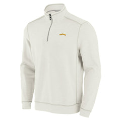 San Diego Padres Tommy Bahama Sport Tobago Bay Tri-Blend Half-Zip Sweatshirt - Cream