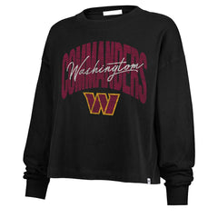 NFL Washington Commanders '47 Women's Muse Sydney Long Sleeve Cropped T-Shirt