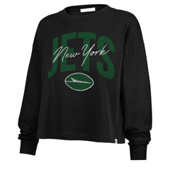 NFL New York Jets '47 Women's Muse Sydney Long Sleeve Cropped T-Shirt