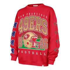 NFL San Francisco 49ers '47 Women's Go Big Oversized Pullover Sweatshirt