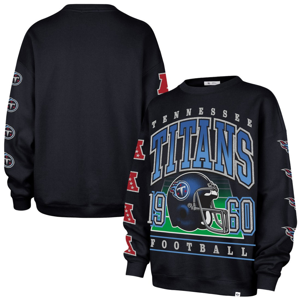 NFL Tennessee Titans '47 Women's Go Big Oversized Pullover Sweatshirt