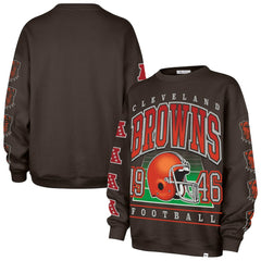 NFL Cleveland Browns '47 Women's Go Big Oversized Pullover Sweatshirt