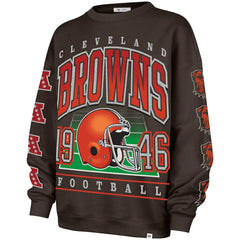 NFL Cleveland Browns '47 Women's Go Big Oversized Pullover Sweatshirt