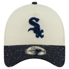 Chicago White Sox Speckle A-Frame 9FORTY Adjustable Hat - Cream | New Era