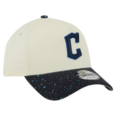 Cleveland Guardians Speckle A-Frame 9FORTY Adjustable Hat - Cream | New Era