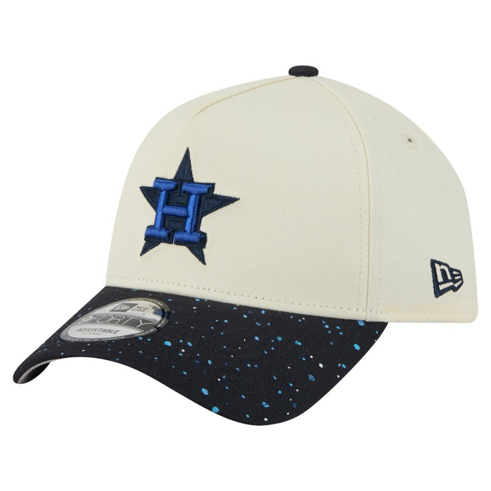 Houston Astros Speckle A-Frame 9FORTY Adjustable Hat - Cream | New Era