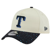 Texas Rangers Speckle A-Frame 9FORTY Adjustable Hat - Cream | New Era