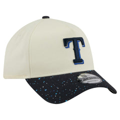 Texas Rangers Speckle A-Frame 9FORTY Adjustable Hat - Cream | New Era