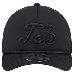 Tampa Bay Rays City Initial 9FORTY A-Frame M-Crown Adjustable Trucker Hat - Black | New Era