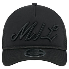 Milwaukee Brewers City Initial 9FORTY A-Frame M-Crown Adjustable Trucker Hat - Black | New Era