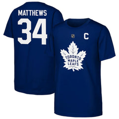 Auston Matthews Toronto Maple Leafs Outerstuff Youth Player Name & Number T-Shirt