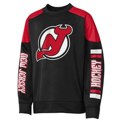 Jack Hughes New Jersey Devils Outerstuff Youth Best Defense Name & Number Crewneck Sweatshirt