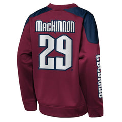 Nathan MacKinnon Colorado Avalanche Outerstuff Youth Best Defense Name & Number Crewneck Sweatshirt