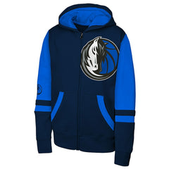 Dallas Mavericks Outerstuff Youth Straight to the League Full-Zip Hoodie sale - Navy online