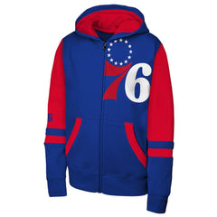 Philadelphia 76ers Outerstuff Youth Straight to the League Full-Zip Hoodie - Royal cheap