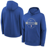 Orlando Magic Youth 2025/26 Club Fleece Practice Hoodie - Blue | Nike on sale