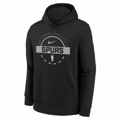 San Antonio Spurs Youth 2025/26 Club Fleece Practice Hoodie - Black | Nike discount
