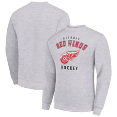 Detroit Red Wings Men's Starter Team Logo Fleece Pullover Sweatshirt