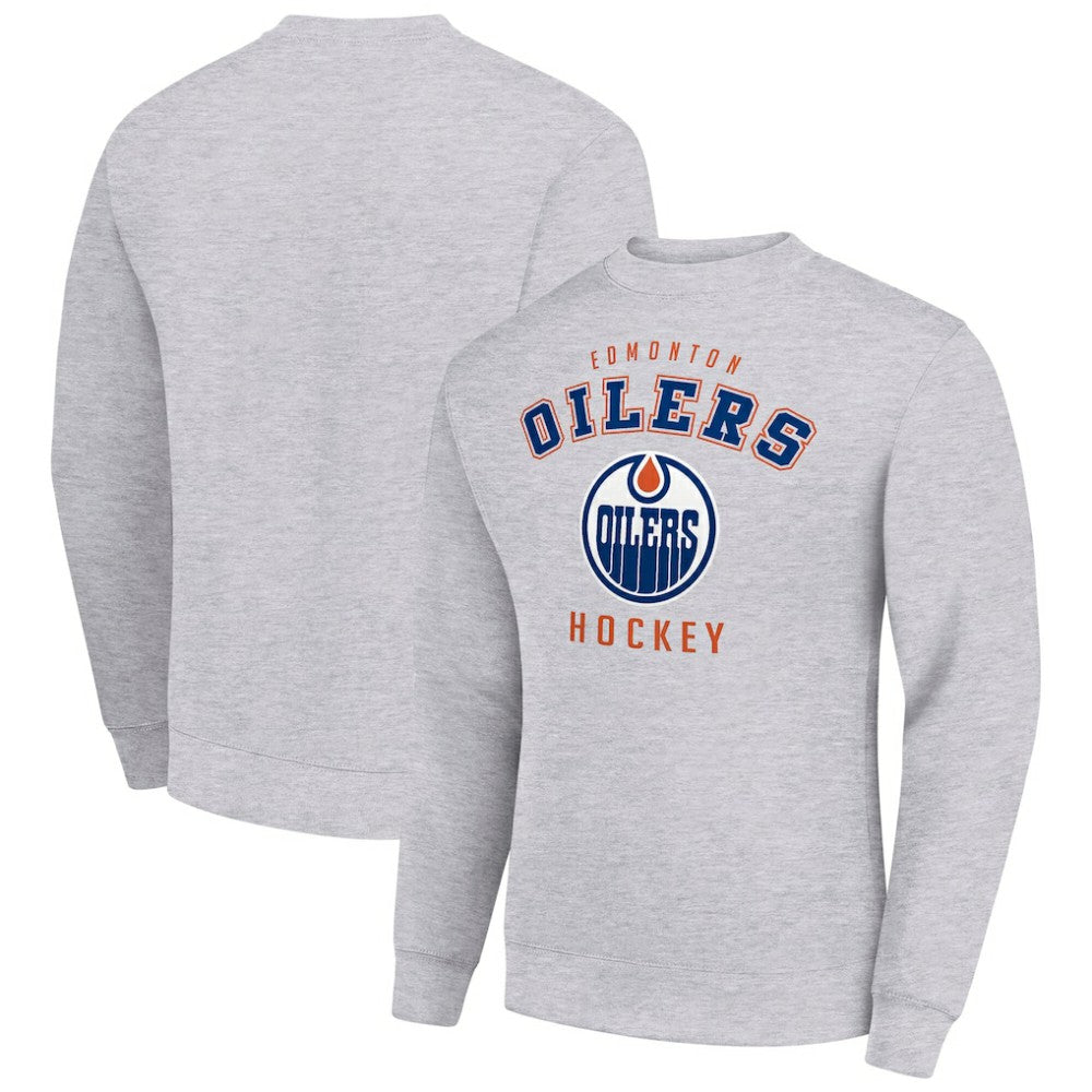 Edmonton Oilers Men's Starter Team Logo Fleece Pullover Sweatshirt