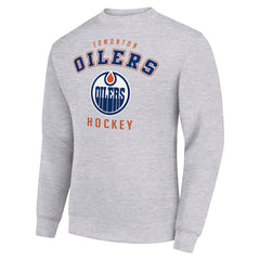 Edmonton Oilers Men's Starter Team Logo Fleece Pullover Sweatshirt