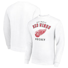 Detroit Red Wings Men's Starter Team Logo Fleece Pullover Sweatshirt