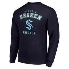 Seattle Kraken Men's Starter Team Logo Fleece Pullover Sweatshirt