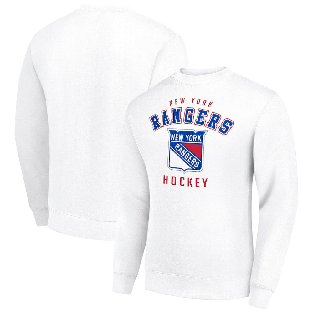 New York Rangers Men's Starter Team Logo Fleece Pullover Sweatshirt