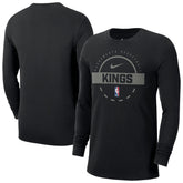 Sacramento Kings Authentic Long Sleeve Practice T-Shirt - Black | Nike discount