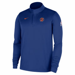 New York Knicks 2025/26 Authentic Coaches Quarter-Zip Dri-Fit Top - Blue | Nike for sale