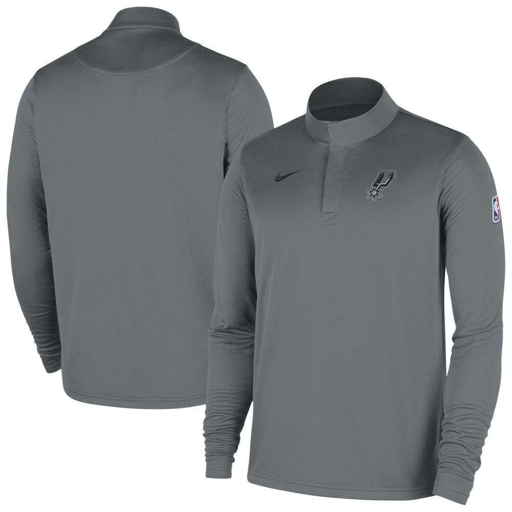 San Antonio Spurs 2025/26 Authentic Coaches Quarter-Zip Dri-Fit Top - Silver | Nike for sale