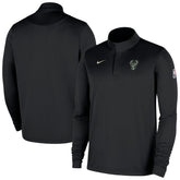 Milwaukee Bucks 2025/26 Authentic Coaches Quarter-Zip Dri-Fit Top - Black | Nike online