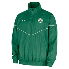 Boston Celtics Courtside Windrunner Woven Half-Zip Hooded Jacket - Kelly Green | Nike shop