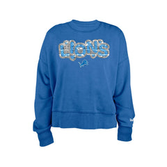 NFL Detroit Lions Girl's Flip Sequin Sweatshirt