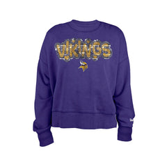 NFL Minnesota Vikings Girl's Flip Sequin Sweatshirt
