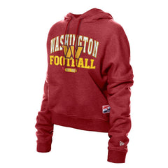 NFL Washington Commanders Women's Throwback Boxy Hoodie Sweatshirt