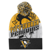 Pittsburgh Penguins Outerstuff Youth New Edge Cuffed Knit Hat with Pom